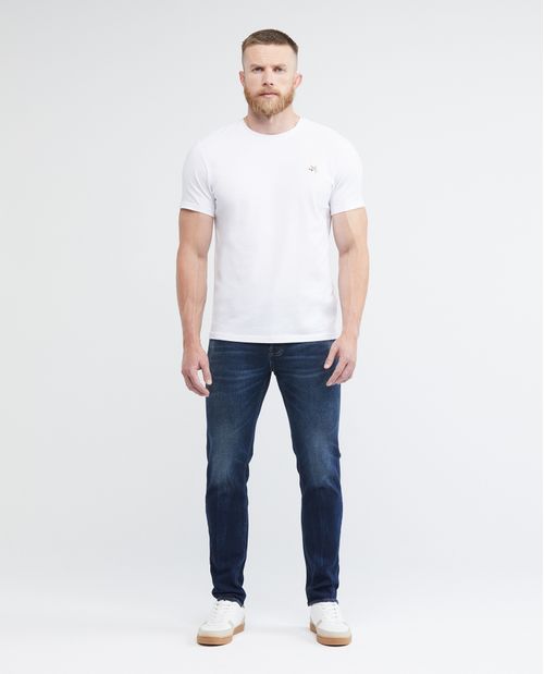 Jean de Hombre Super Slim Fit, Rider, Bota Super Slim - Azul Oscuro Vintage