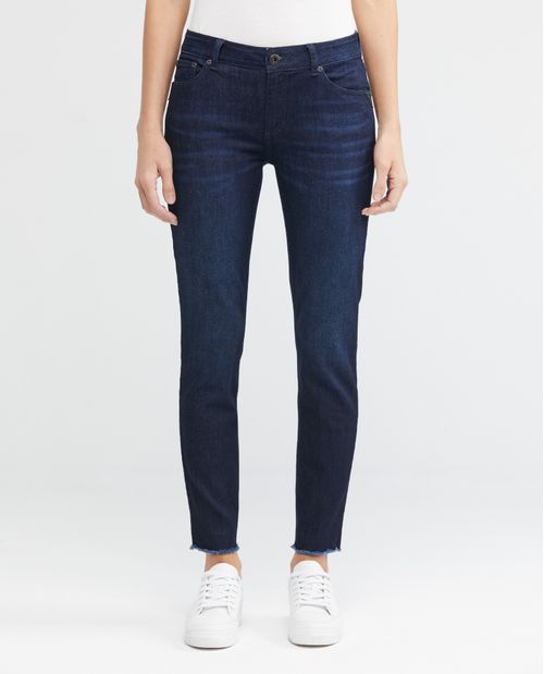 Jean de Mujer Low Rise, Rusty, Bota Skinny - Azul Ultra Oscuro
