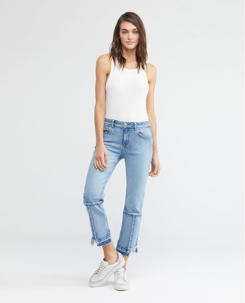 Jean de Mujer High Rise, Cosmo, Boot Cut - Azul Claro