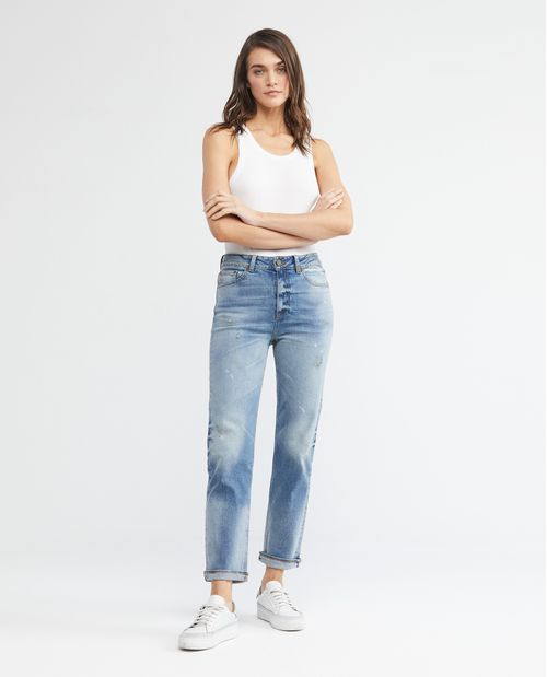 Jean de Mujer Super High Rise, High Cosmo, Boot Cut - Heritage Azul Medio