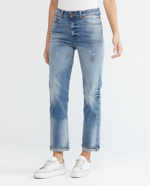Jean de Mujer Super High Rise, High Cosmo, Boot Cut - Heritage Azul Medio