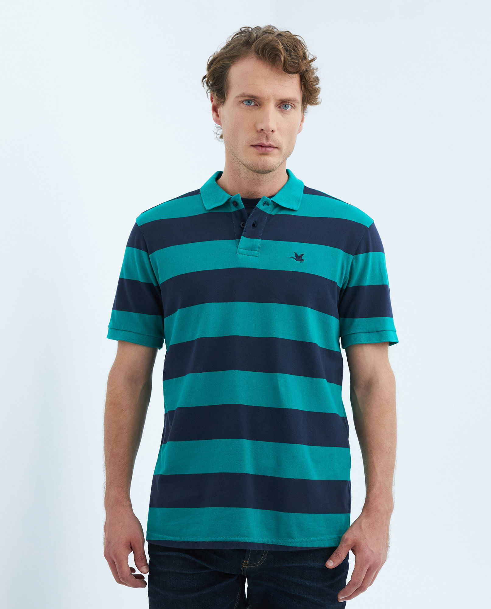 Playera Polo Playeras Rayadas Hombre Camiseta De Hombre Tipo Polo