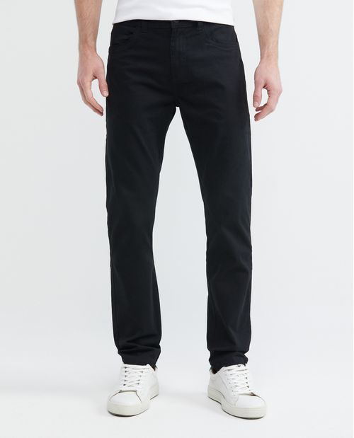 Pantalón de Hombre, Regular Fit Bota Slim - Detalles en Bolsillos y Relojera