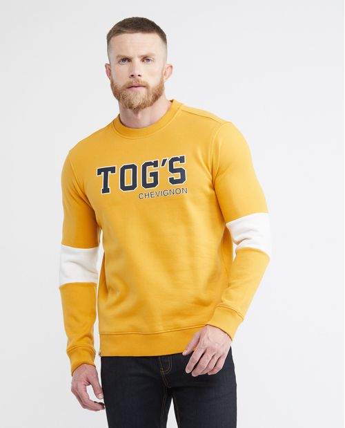 Buzo de Hombre, Cerrado Cuello Redondo - Diseño Tipográfico Frontal