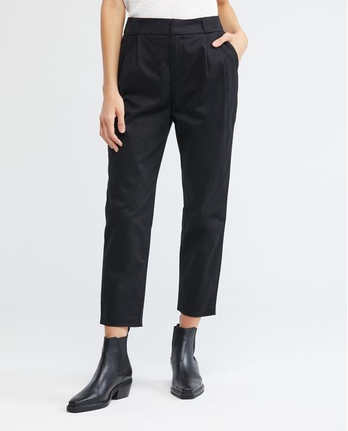 Pantalón de Mujer Tipo Chino, Tiro Alto Bota Skinny - Pinzas Frontales