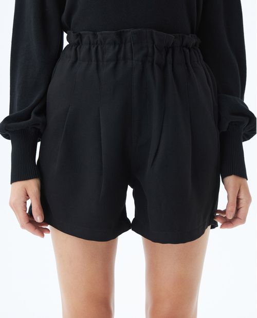 Short de Mujer, Silueta Línea A, Tiro Alto - Pretina Paper Bag