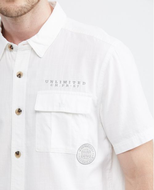 Camisa de Hombre, Classic Fit Manga Corta - Cargo