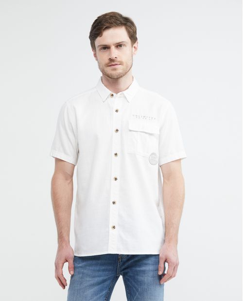 Camisa de Hombre, Classic Fit Manga Corta - Cargo