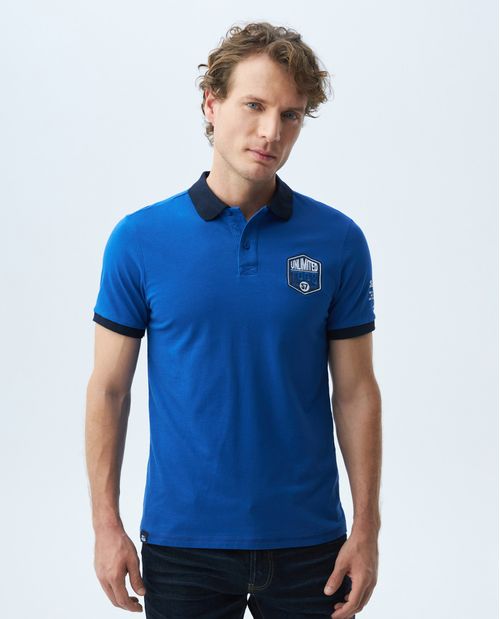 Camiseta de Hombre Tipo Polo, Slim Fit Manga Corta - TOGS Estampado Alta Densidad