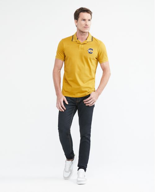 Camiseta de Hombre Tipo Polo, Slim Fit Manga Corta - Vivo en Hombros