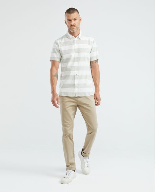 Camisa de Hombre, Slim Fit Manga Corta - Rayas
