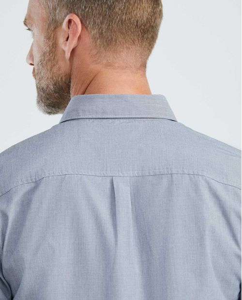 Camisa de Hombre, Slim Fit Manga Larga - Cuello Spread