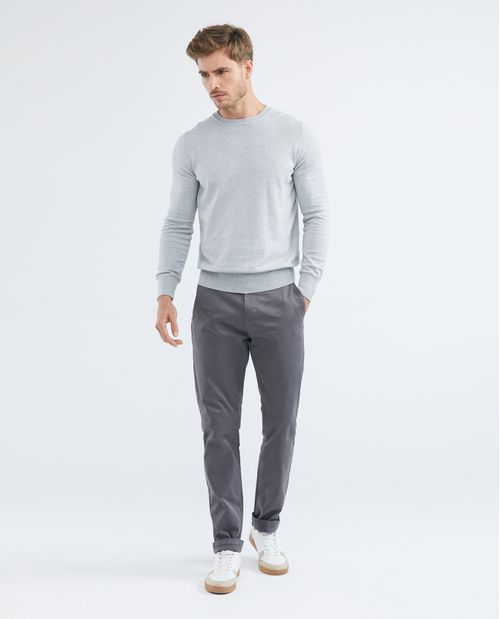 Pantalón de Hombre, Regular Fit Bota Recta - Básico Casual