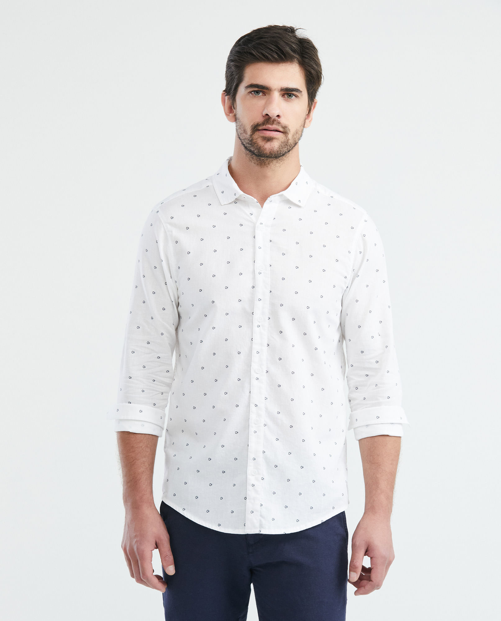 Camisa Blanca Camisa Carolina Herrera Original Precio Carolina - Main Image