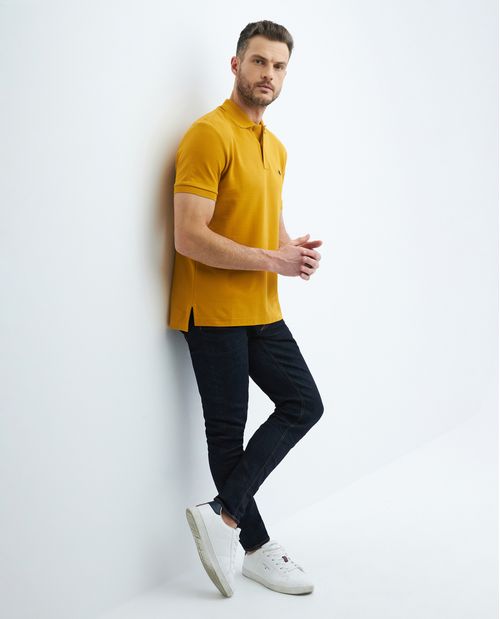 Camiseta de Hombre Tipo Polo, Classic Fit Manga Corta - 100% Algodón