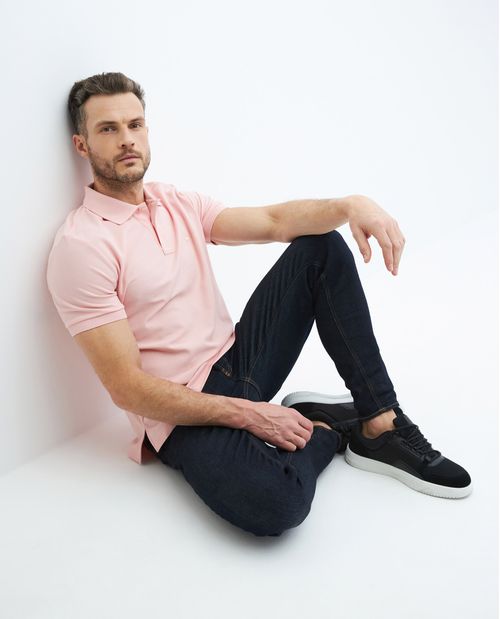 Camiseta de Hombre Tipo Polo, Classic Fit Manga Corta - 100% Algodón