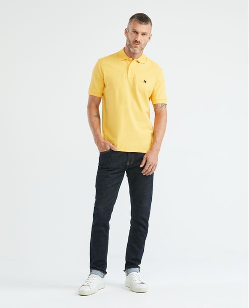 Camiseta de Hombre Tipo Polo, Classic Fit Manga Corta - Piqué 100% Algodón