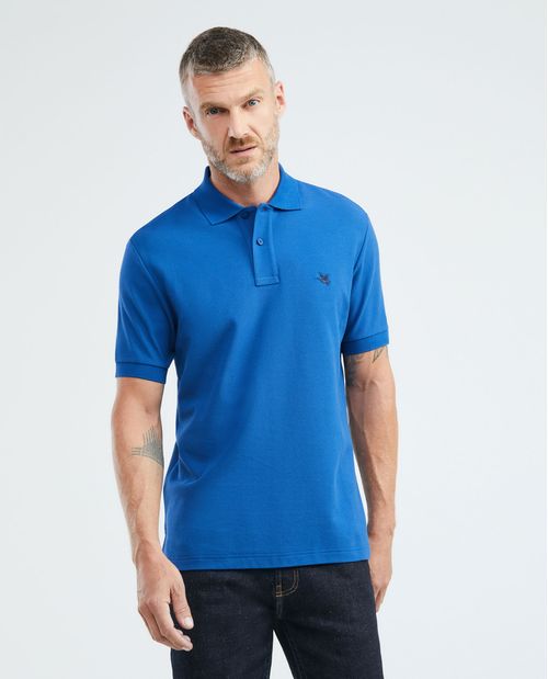 Camiseta de Hombre Tipo Polo, Classic Fit Manga Corta - Piqué 100% Algodón
