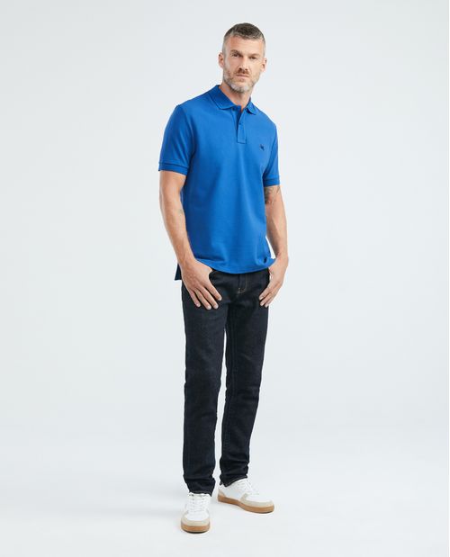 Camiseta de Hombre Tipo Polo, Classic Fit Manga Corta - Piqué 100% Algodón