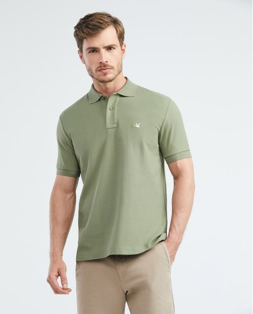 Camiseta de Hombre Tipo Polo, Classic Fit Manga Corta - Piqué 100% Algodón