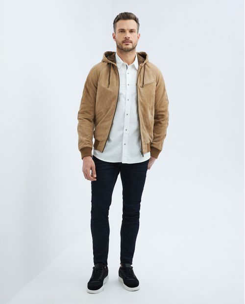 Chaqueta de hombre en cuero