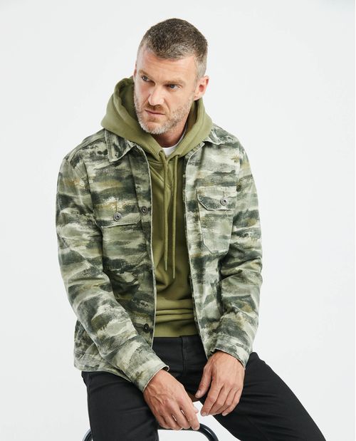 Chaqueta de Hombre, Tipo Trucker - Print Camuflado