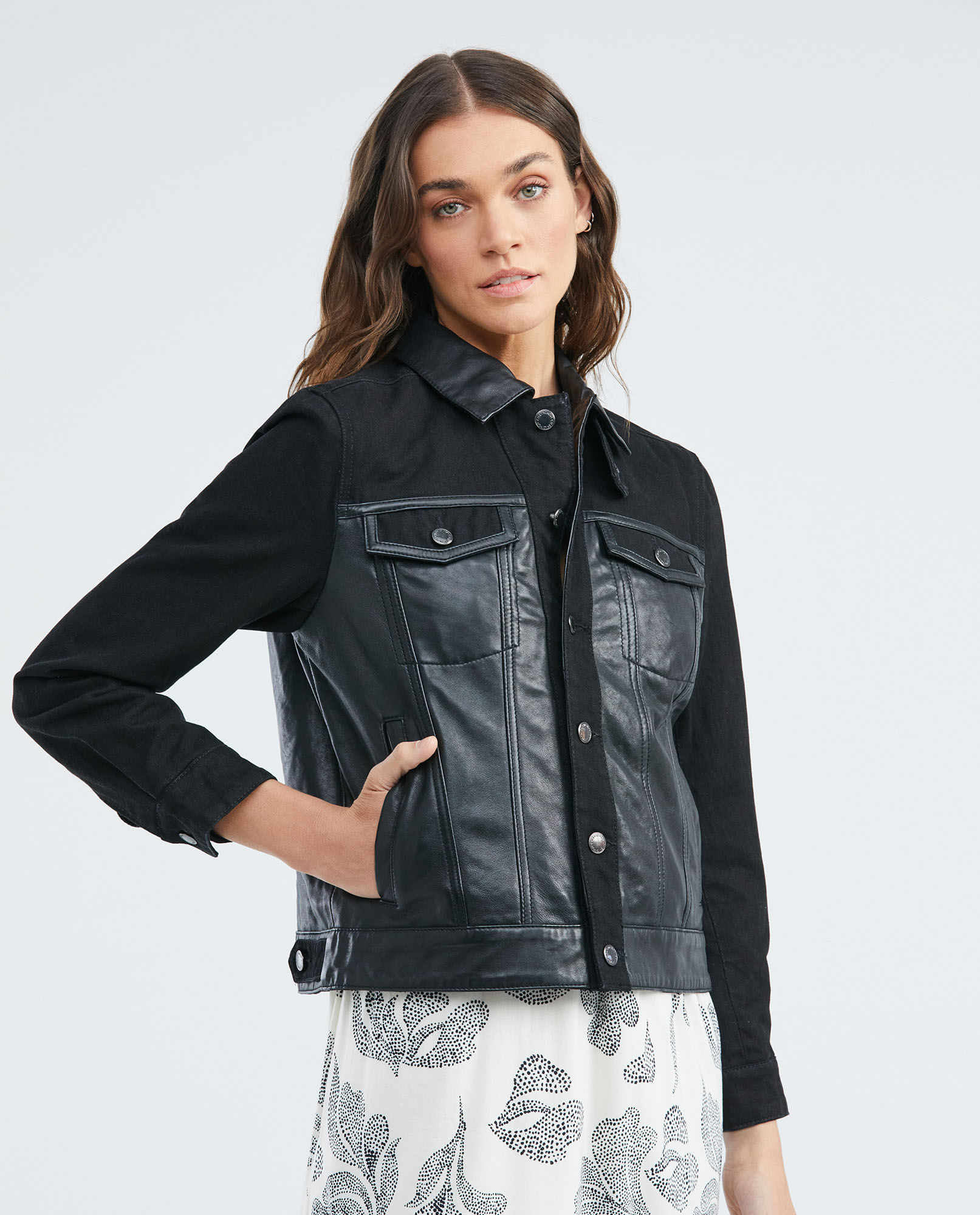 Chaqueta de Mujer de Cuero y Denim Compra Online