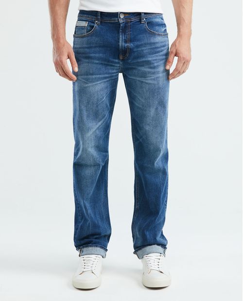 Jean de Hombre, Relaxed, Revenge, Fit Boot Cut - Azul Medio Vintage