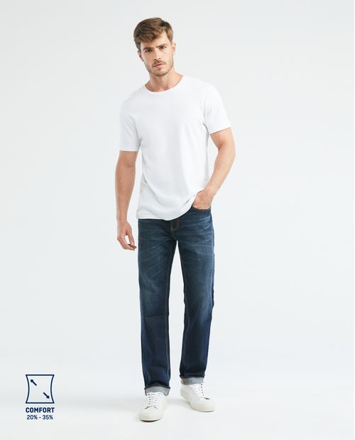 Jean de Hombre, Relaxed, Revenge, Fit Boot Cut - Azul Ultra Oscuro