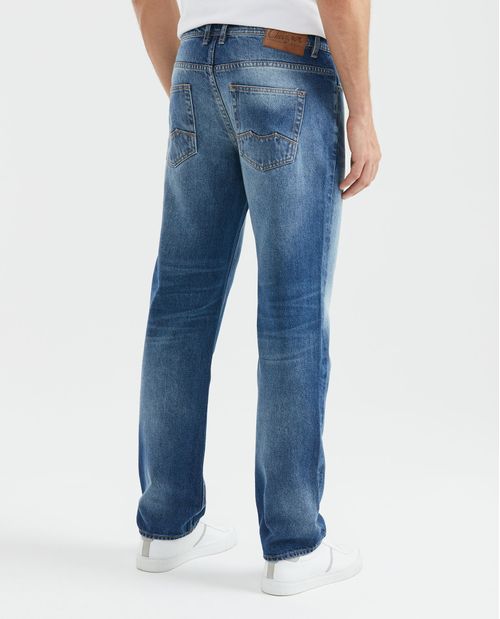 Jean de Hombre, Relaxed Fit, Revenge, Boot Cut - Azul Medio Vintage
