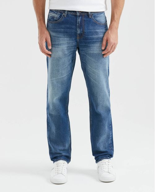 Jean de Hombre, Relaxed Fit, Revenge, Boot Cut - Azul Medio Vintage