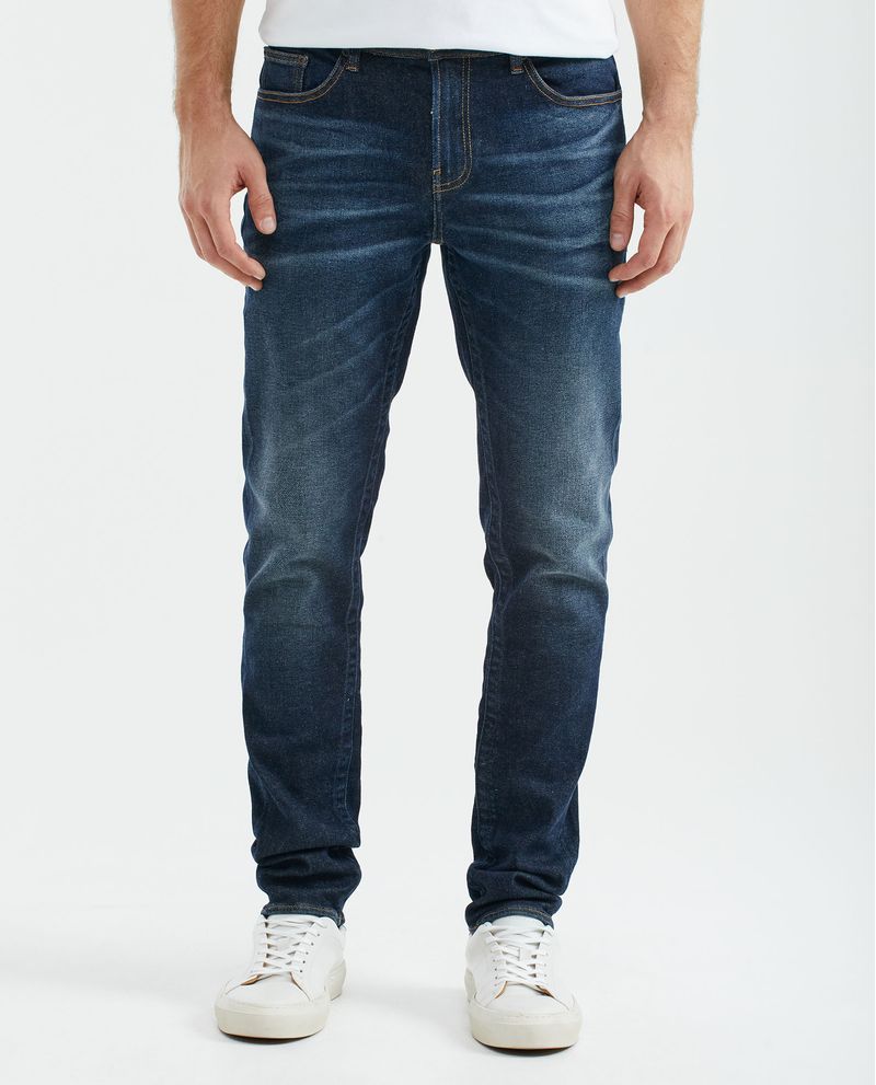 Jean de Hombre Slim Fit Famous Bota Slim Azul Ultra Oscuro Tienda Online