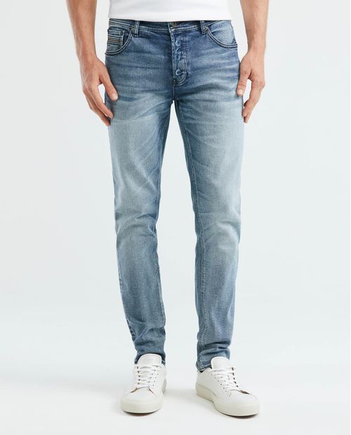 Jean de Hombre Super Slim Fit, Rider, Bota Slim - Azul Oscuro Vintage