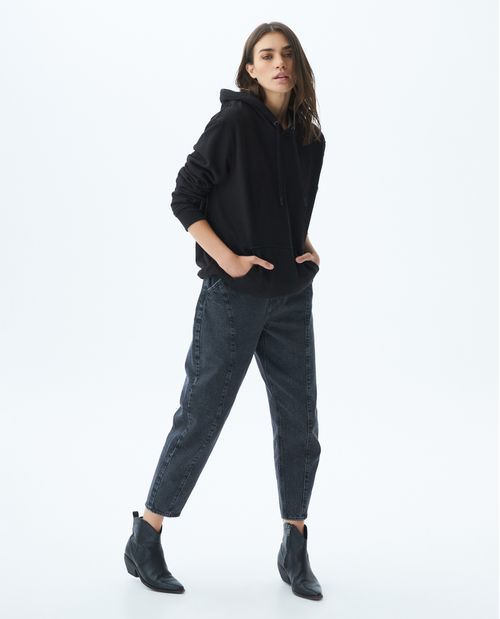 Jean de Mujer Ballon Leg, Boot Cut - Gris Oscuro