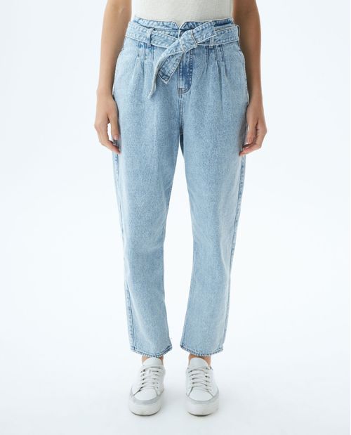 Jean de Mujer Ballon Leg, Boot Cut - Azul Claro
