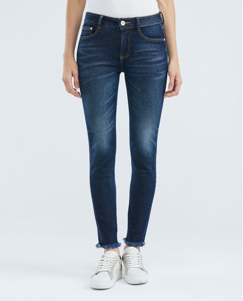 Jean de Mujer High Rise, Cosmo, Bota Skinny - Azul Ultra Oscuro