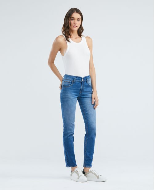 Jean de Mujer High Rise, Cosmo, Boot Cut - Azul Medio