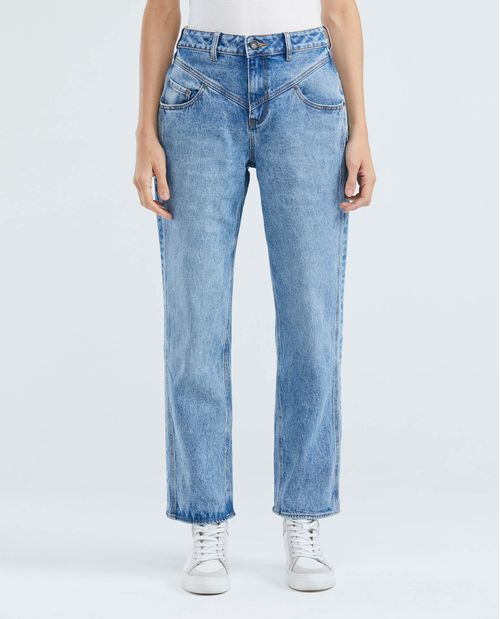 Jean de Mujer Straight Fit, Boot Cut - Azul Claro