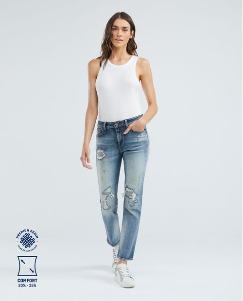 Jean de Mujer High Rise, Cosmo, Boot Cut - Heritage Azul Claro