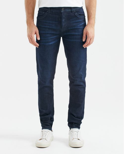 Jean de Hombre Super Slim Fit, Rider, Bota Super Slim - Azul Ultra Oscuro
