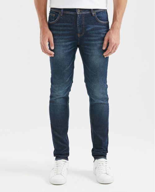 Jean de Hombre Super Slim Fit, Rider, Bota Super Slim - Azul Oscuro