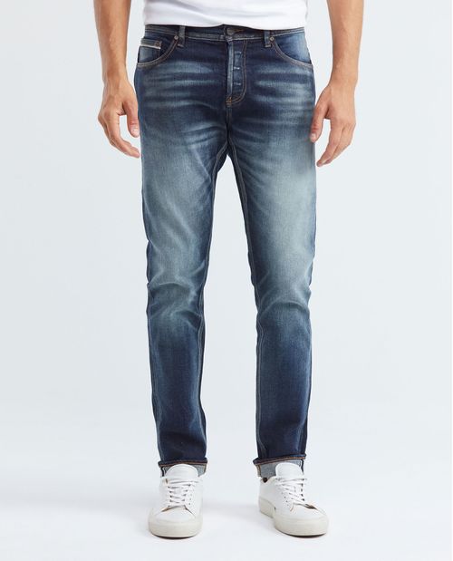 Jean de Hombre Super Slim Fit, Rider, Bota Super Slim - Heritage Azul Ultra Oscuro