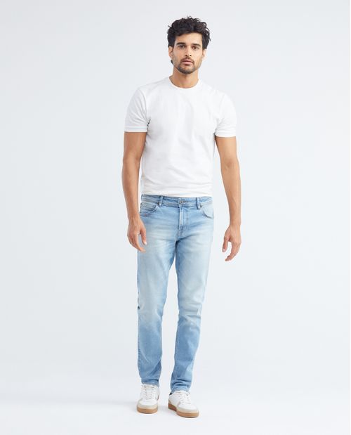 Jean de Hombre Super Slim Fit, Rider, Bota Super Slim - Azul Claro