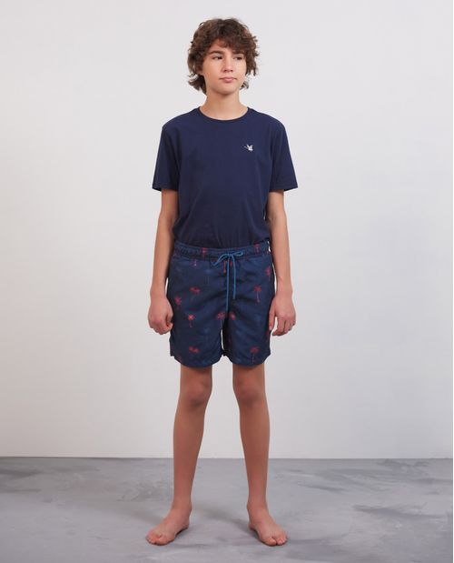 Pantaloneta de Baño Para Niño, Regular Fit - Estampado Mini Print