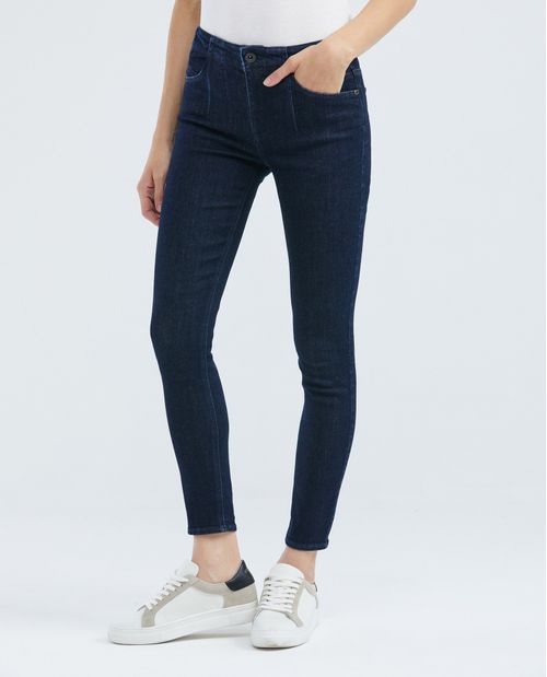 Jean de Mujer High Rise, Cosmo, Bota Skinny - Azul Ultra Oscuro