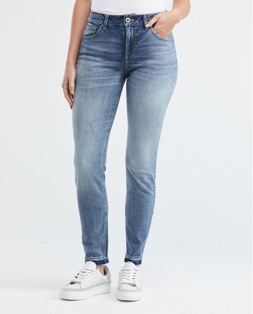 Jean de Mujer High Rise, Cosmo, Bota Skinny - Azul Claro