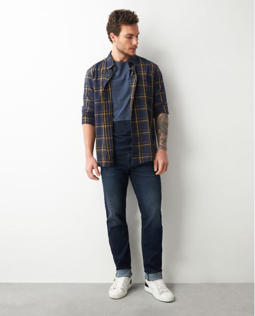 Jean de Hombre, Relaxed, Revenge, Fit Bota Relaxed - Azul Ultra Oscuro