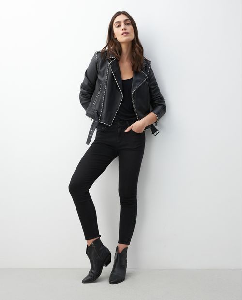 Jean de Mujer Cosmo Pulse, High Rise Bota Skinny - Negro