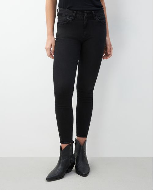 Jean de Mujer Cosmo Pulse, High Rise Bota Skinny - Negro