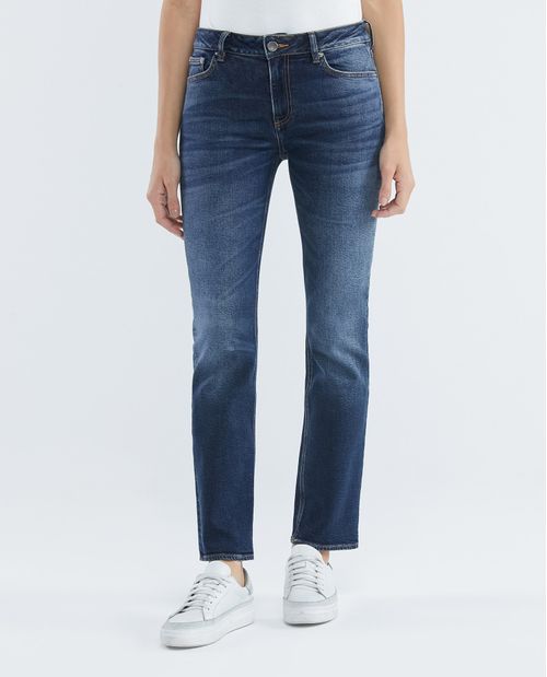 Jean de Mujer High Rise, Cosmo, Boot Cut- Azul Oscuro Vintage